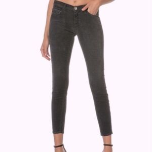 Current Elliott Ankle Skinny Corduroy Pants in Graphite, size 26